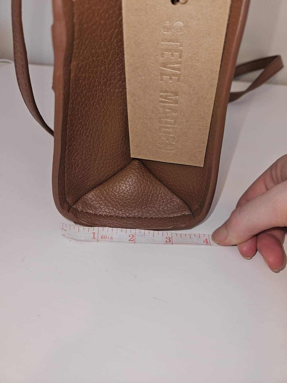 Steve Madden Bromaa Crossbody Satchel Bag Cinnamon Brown NWT - Picture 6 of 7
